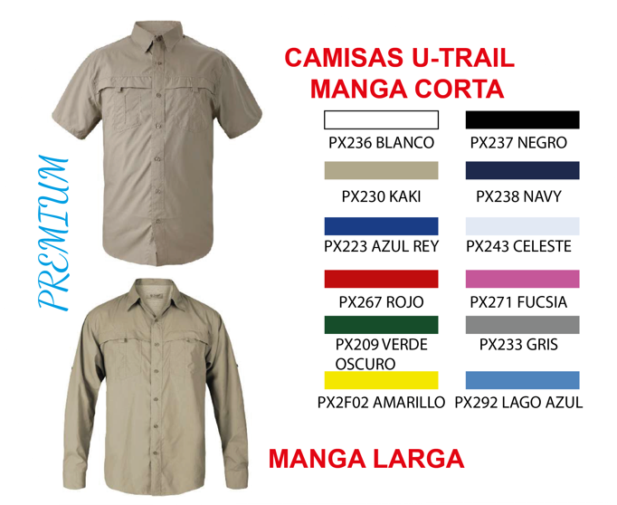 CAMISAS U-TRAIL MANAGA LARGA/MANGA CORTA